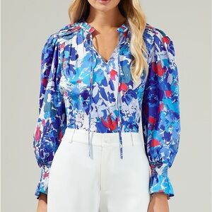 Sugarlips Canvas Floral Top